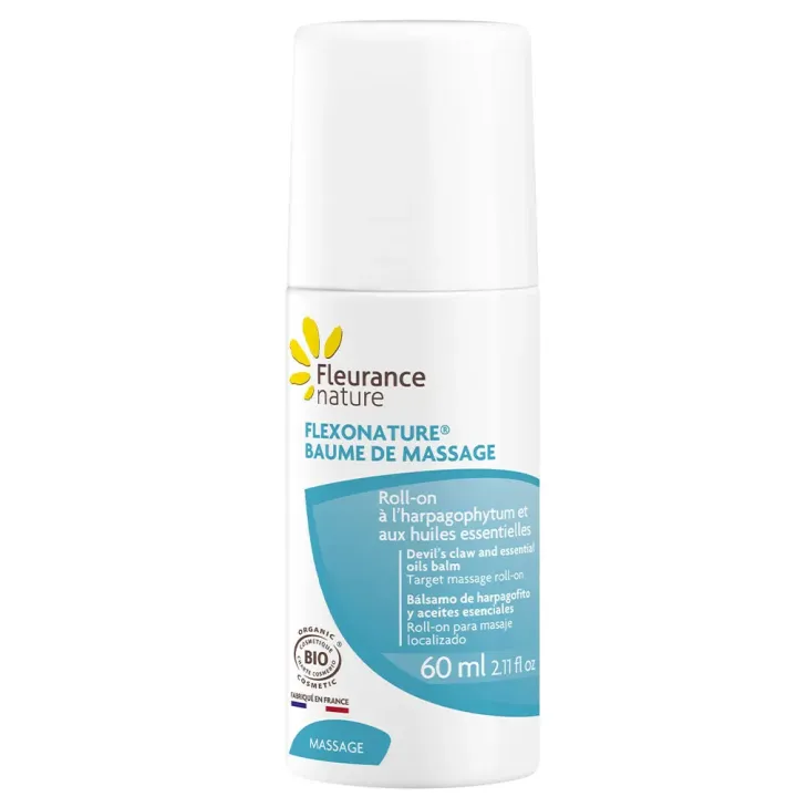 Flexonature baume de massage bio Fleurance nature - flacon de 60ml  