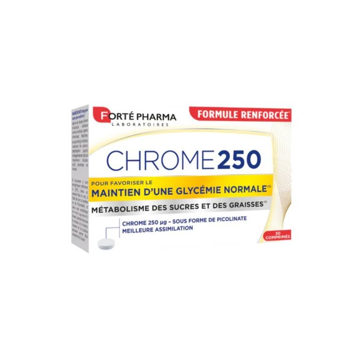 Chrome 250 Forté Pharma - boîte de 30 comprimés