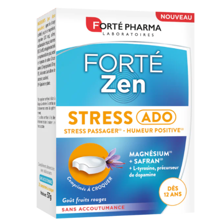 Forté Zen stress ado Forté Pharma - boite de 20 comprimés 