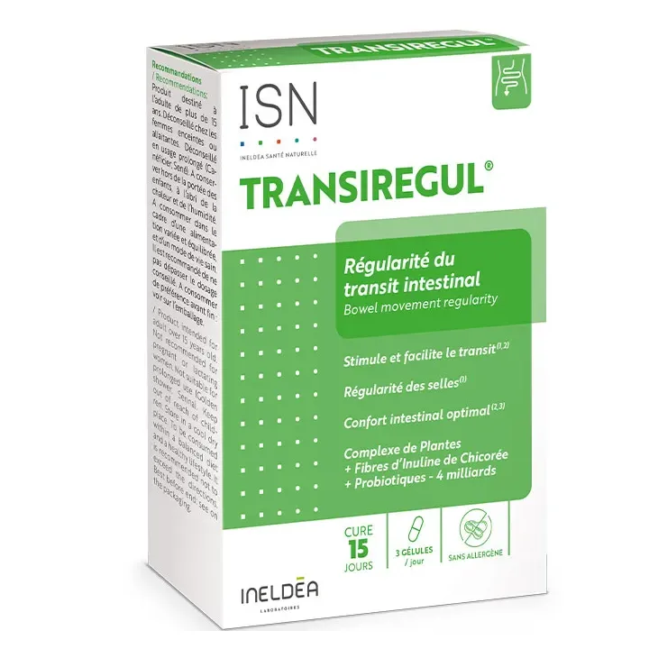 Transiregul régularité du transit intestinal Ineldea - boîte de 45 gélules