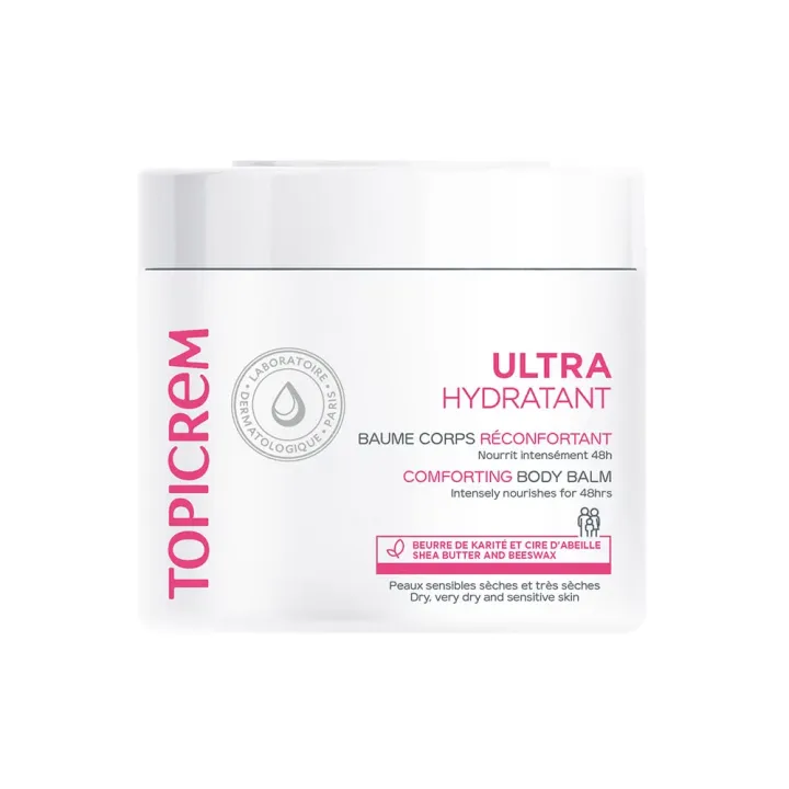 Ultra-hydratant baume corps réconfortant Topicrem - pot de 380g