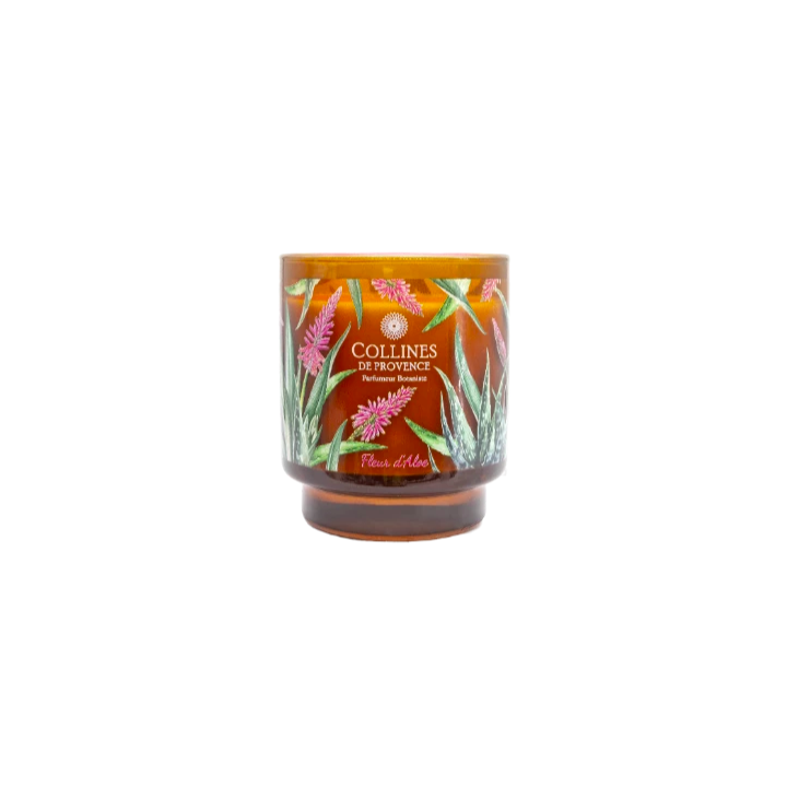 Bougie parfumée Fleur d'Aloe Collines de Provence - pot de 220g
