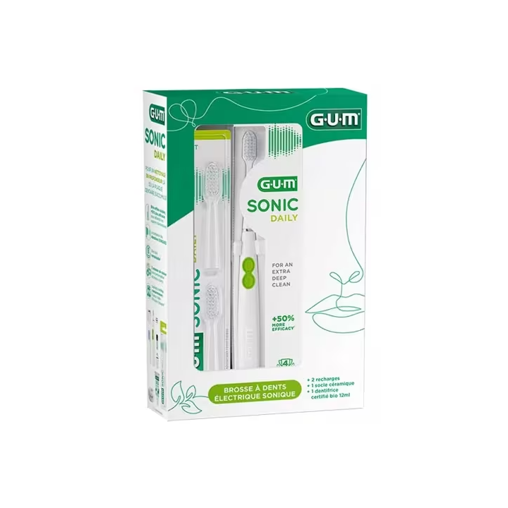 Sonic daily brosse à dents électrique sonique Gum - 4 produits 