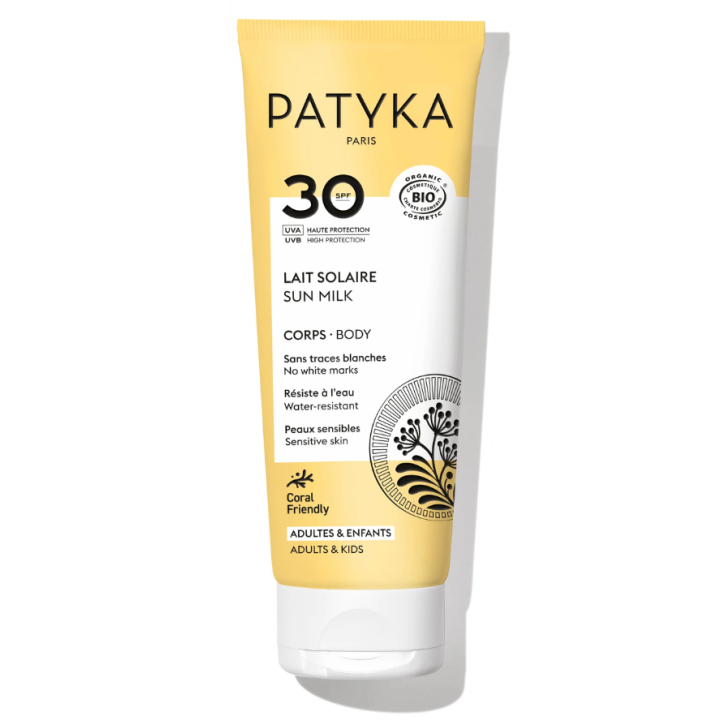 Lait solaire SPF30 corps Patyka - tube de 100ml