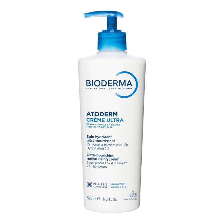 Atoderm Crème Ultra crème hydratante ultra-nourrissante Bioderma - flacon-pompe de 500 ml