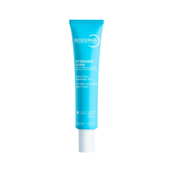 Hydrabio légère crème d'eau hydratante 72h Bioderma - tube de 40ml