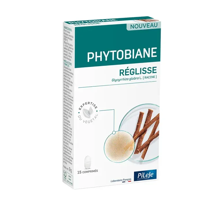 Phytobiane réglisse Pileje - boite de 15 comprimés