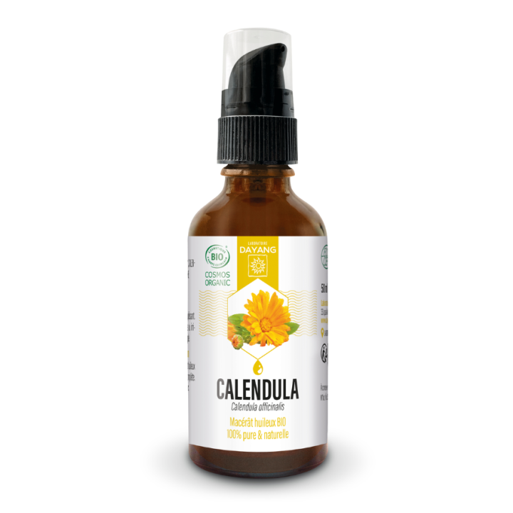 Macérat huileux calendula bio Dayang - flacon pompe de 50ml