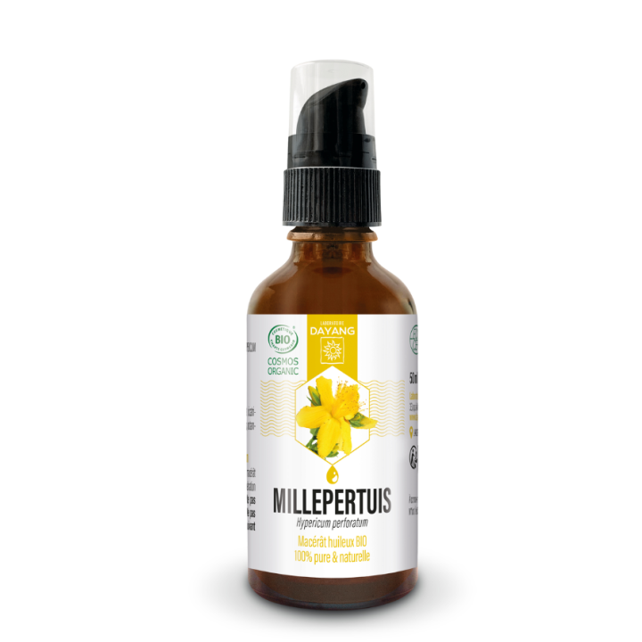 Macérât huileux Millepertuis BIO Dayang - flacon-pompe de 50ml