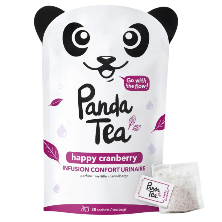 Happy cranberry infusion confort urinaire Panda tea - 28 sachets 