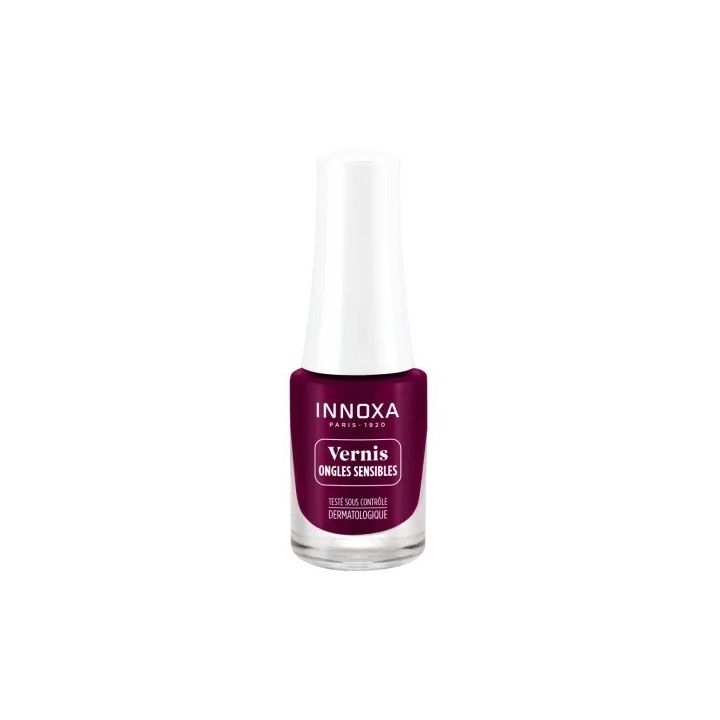 Vernis à ongles sensibles Pourpre Innoxa - flacon de 5ml