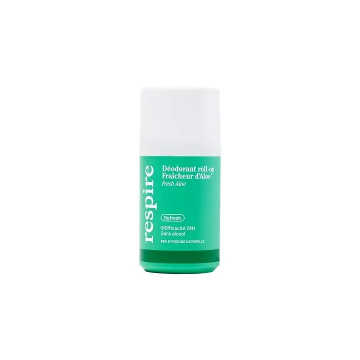 Déodorant fraîcheur d'aloe Respire - roll-on de 50ml