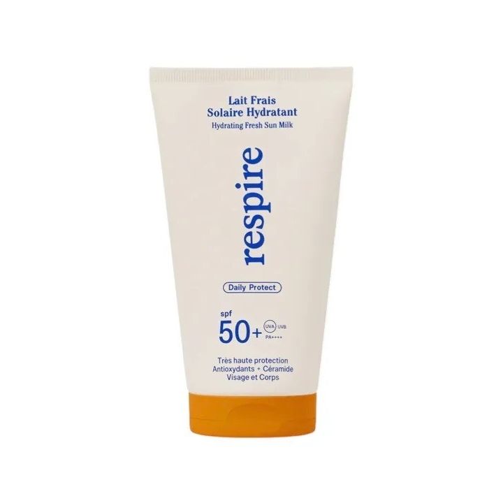 Lait frais solaire hydratant SPF50+ Respire - tube de 150ml