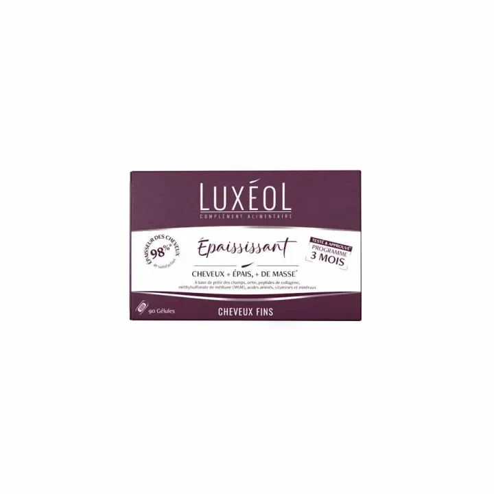 Complément alimentaire épaississant Luxéol - boîte de 90 gélules 