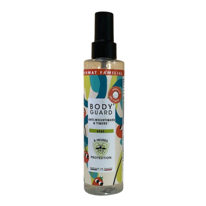Spray anti-moustiques et tiques spécial bébé Bodyguard - spray de 200ml
