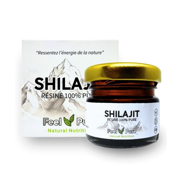 Shilajit résine 100% pure Feel Pure - pot de 30g