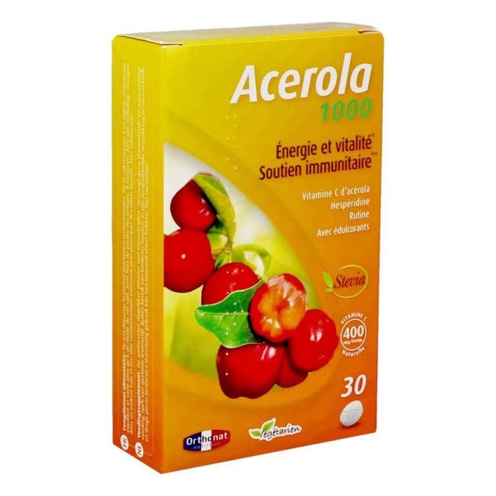 Acérola 1000 Orthonat - boite de 30 comprimés
