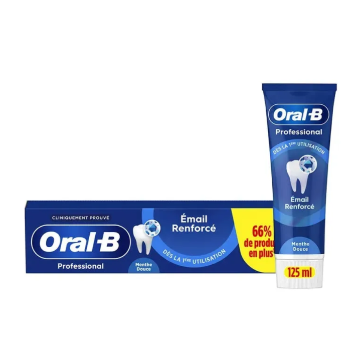 Dentifrice email renforcé menthe douce Oral-B - tube de 125ml