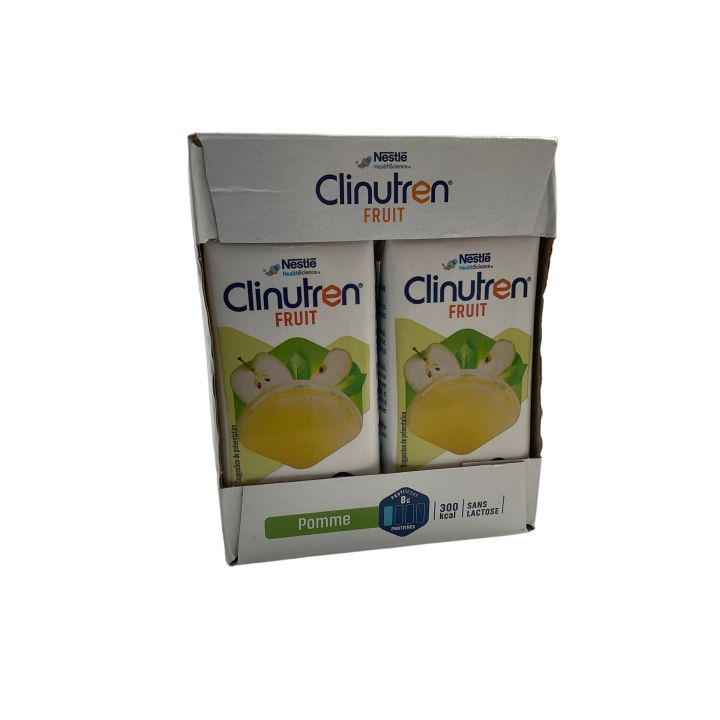 Clinutren fruit saveur pomme - 4 briques de 200 ml