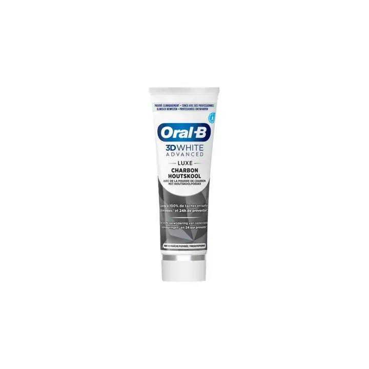 Dentifrice 3D White Advanced Luxe Charbon Oral-B - tube de 75ml