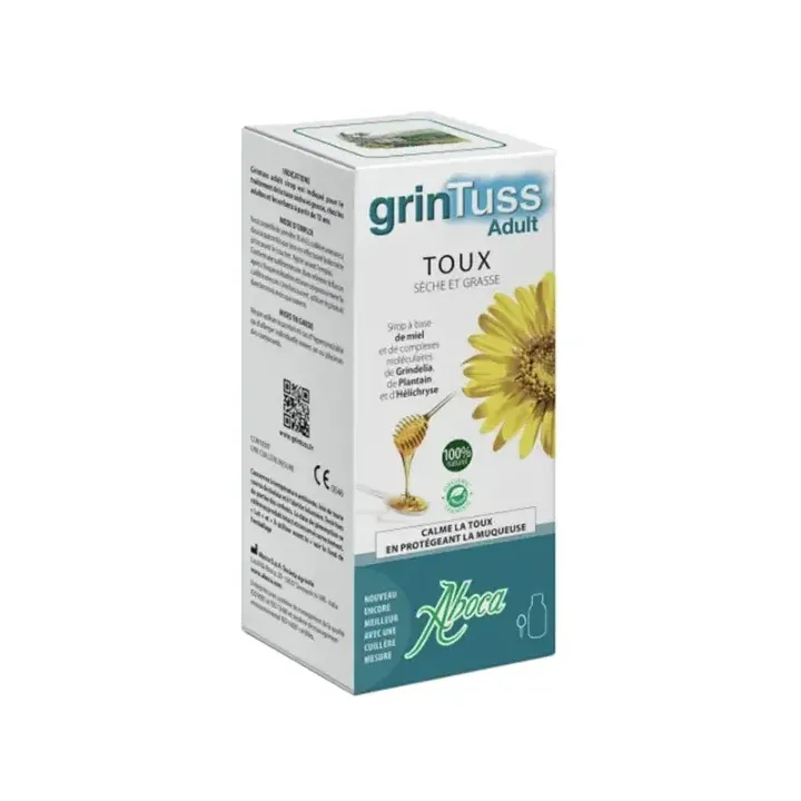 Grintuss adult sirop toux sèche et grasse Aboca - flacon de 180g