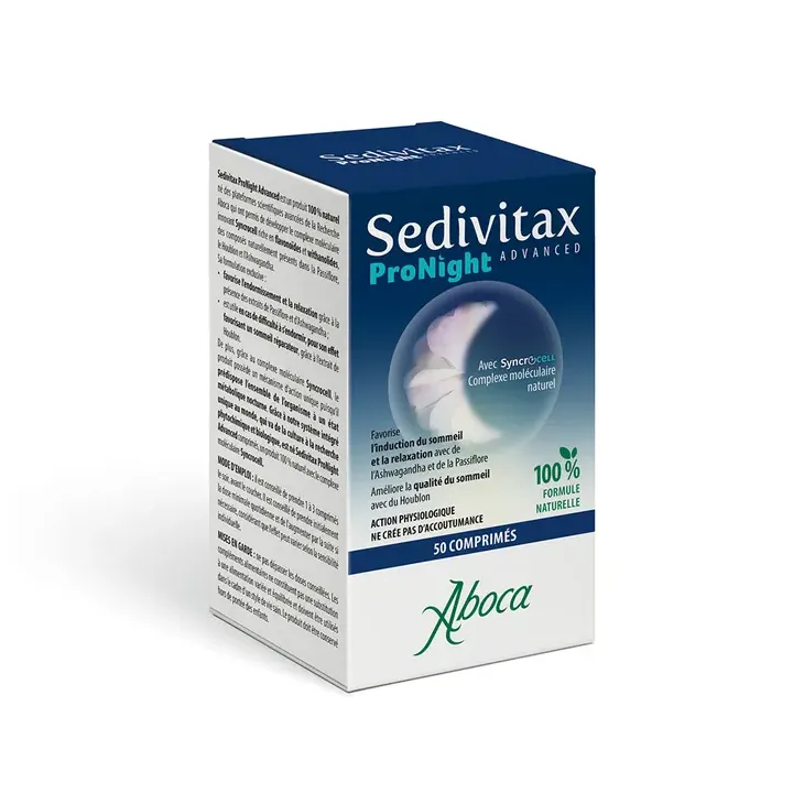 Sedivitax pronight advanced Aboca - flacon de 50 comprimés 