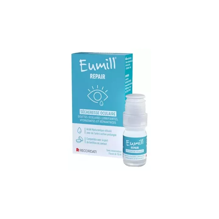 Gouttes sécheresse oculaire Eumill Repair - flacon de 10ml