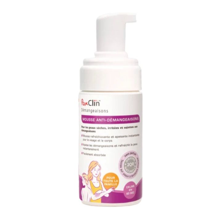 Poxclin mousse anti-démangeaisons PediAct - flacon-pompe de 100ml