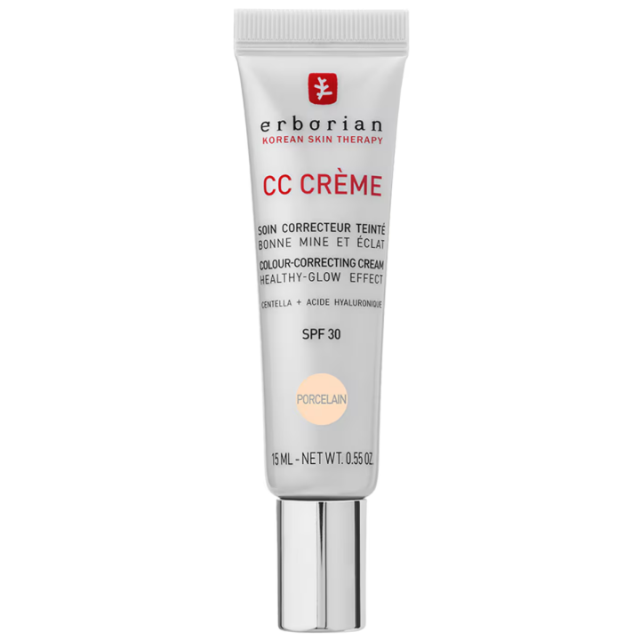 CC crème soin correcteur teinté SPF30 teinte porcelain Erborian - tube de 15ml
