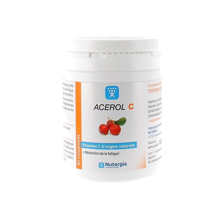 Acérol C Nutergia - pot de 60 comprimés
