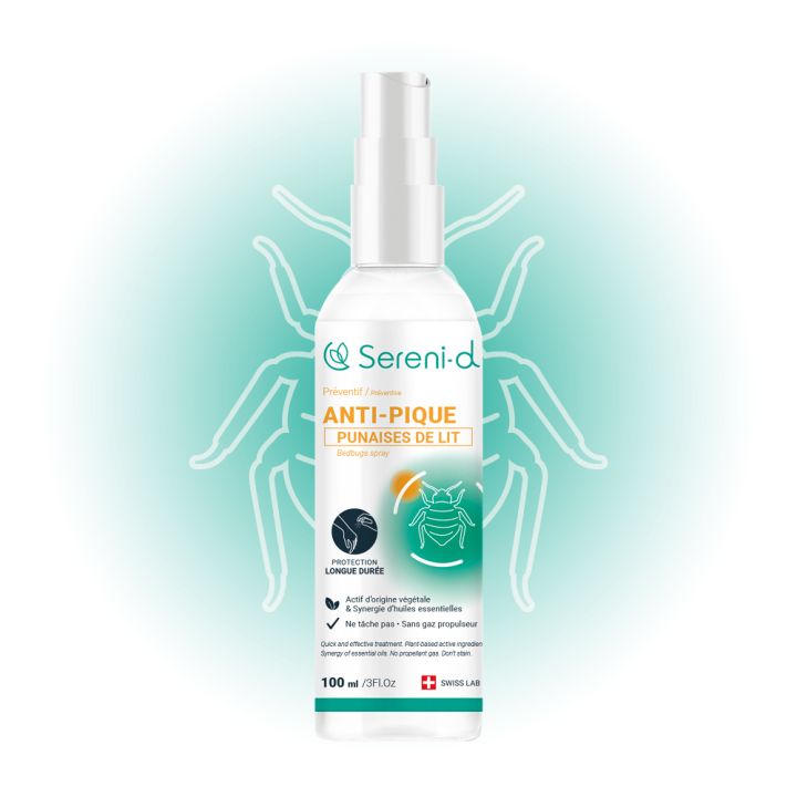 Anti-pique corporel punaises de lit Sereni-d - spray de 100ml