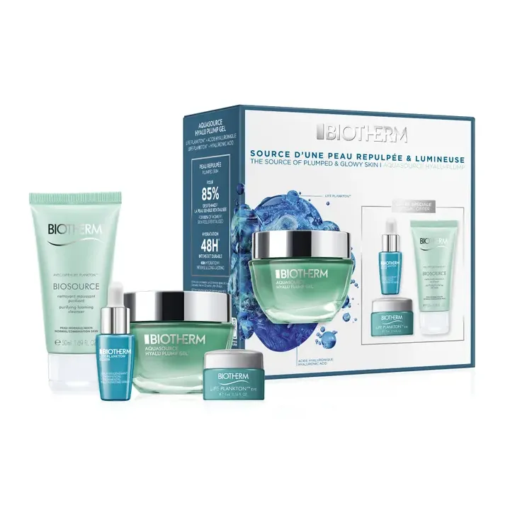 Aquasource Hyalu Plump Coffret hydratation Biotherm - coffret de 4 produits
