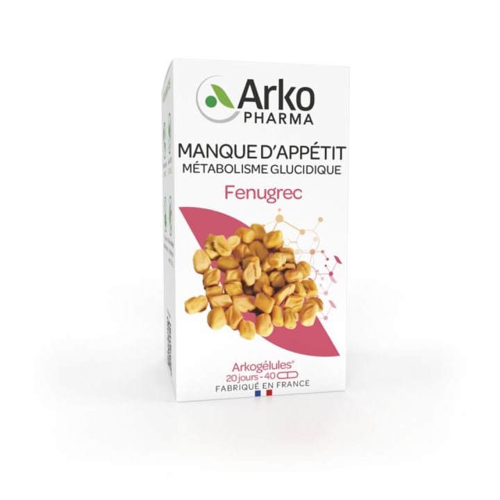 Arkogélules Fenugrec bio Arkopharma - boîte de 40 gélules