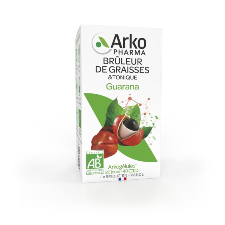 Arkogélules Guarana Brûleur de graisses Arkopharma - boîte de 40 gélules