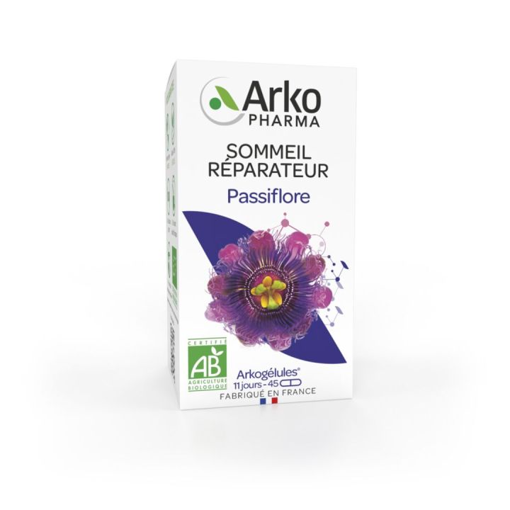 Arkogélules Passiflore bio Arkopharma - boite de 45 gélules