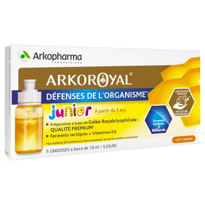 Arkoroyale défenses de l'organisme Junior Arkopharma - Boite de 5 unidoses