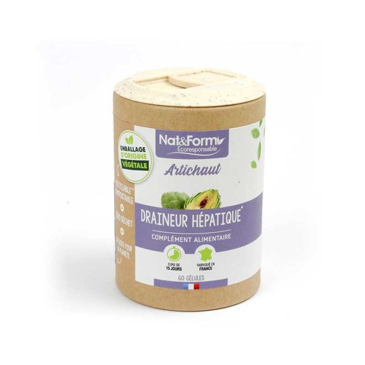 Artichaut Ecoresponsable Nat&Form - boite de 60 gélules