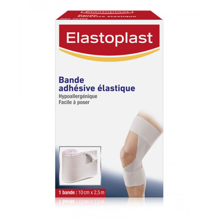 Bande adhésive élastique sport Elastoplast - bande de 10cm x 2,5cm