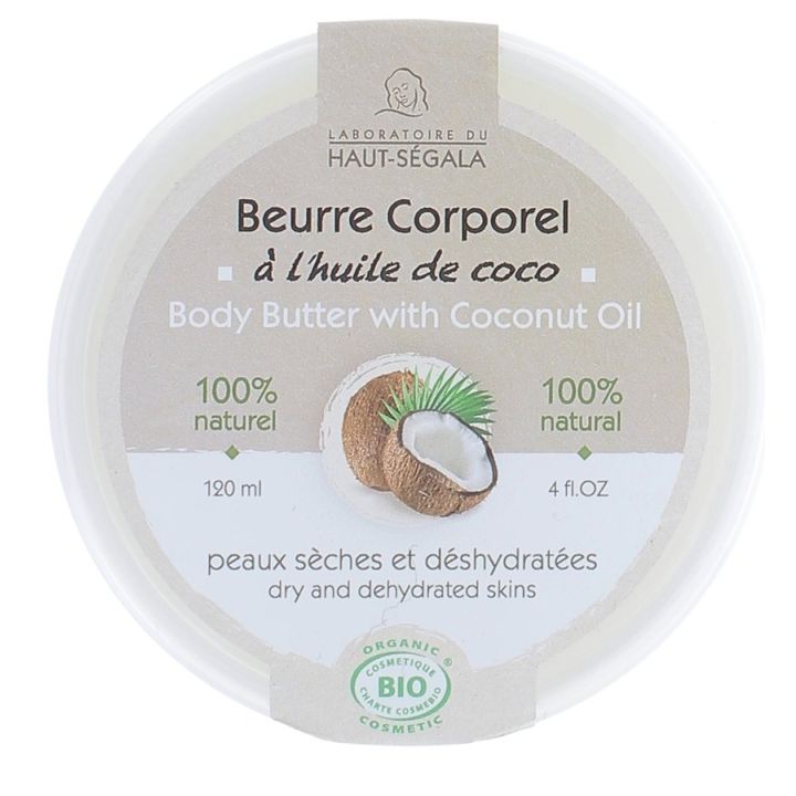Beurre Corporel Coco Bio Haut-Ségala - pot de 120 ml