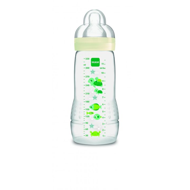 Biberon Easy Active 2ème âge 6 mois et + Mam - 1 biberon de 330 ml