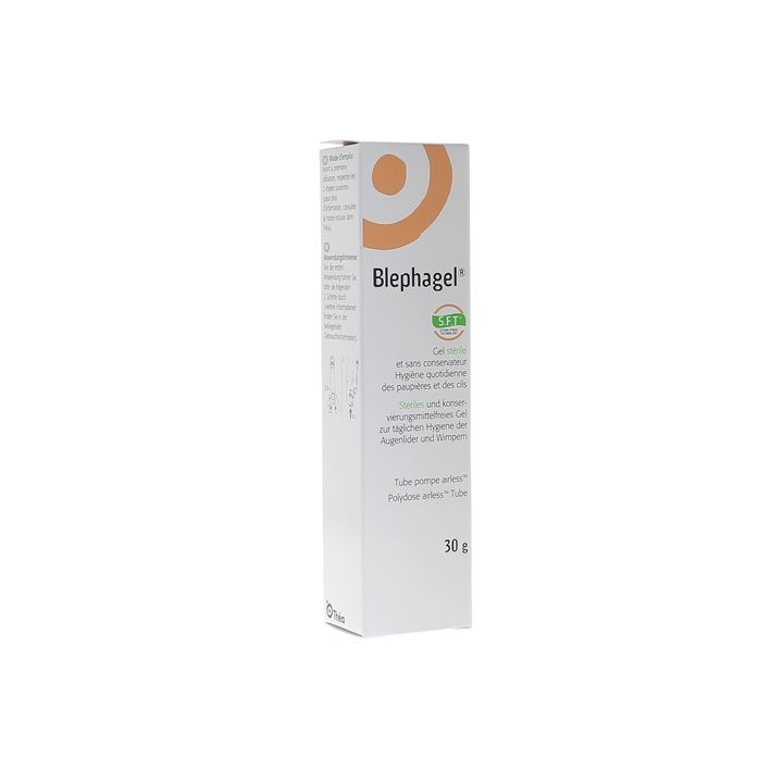 Blephagel gel stérile hygiène des paupières et cils sensibles - tube de 30g