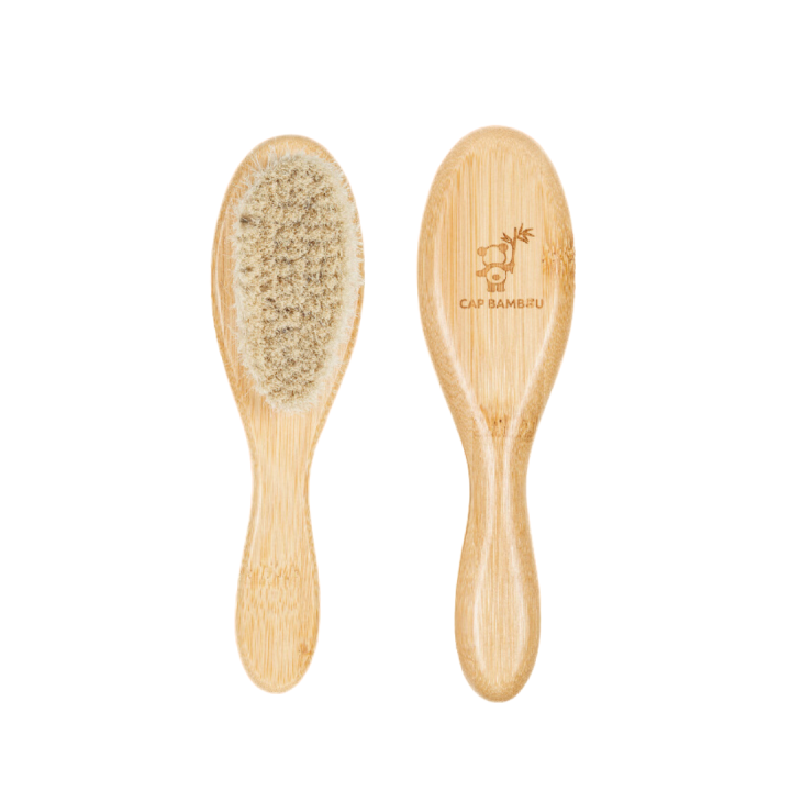 Brosse à cheveux pour bébé en bambou Cap Bambou - une brosse