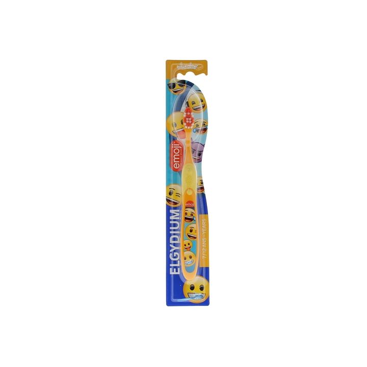 Brosse à dents 7-12 ans Elgydium junior emoji - 1 brosse à dents