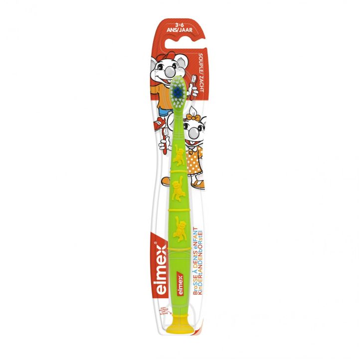Brosse à dents enfant 3-6 ans Elmex - 1 brosse à dents