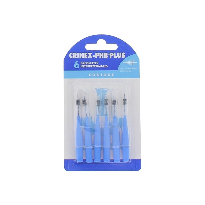 Brossettes interdentaires conique phb plus Crinex - 6 brossettes