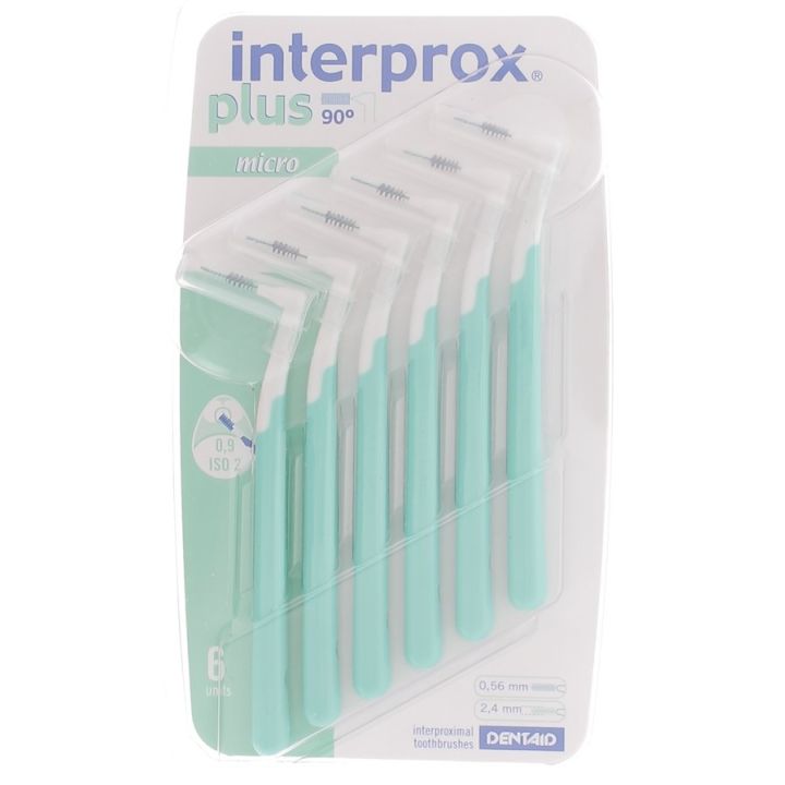 Brossettes interdentaires micro interprox plus vertes Crinex - 6 brossettes