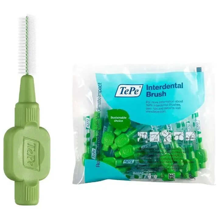Brossettes interdentaires originales vert taille 5 (0.8mm) TePe - 20 brossettes