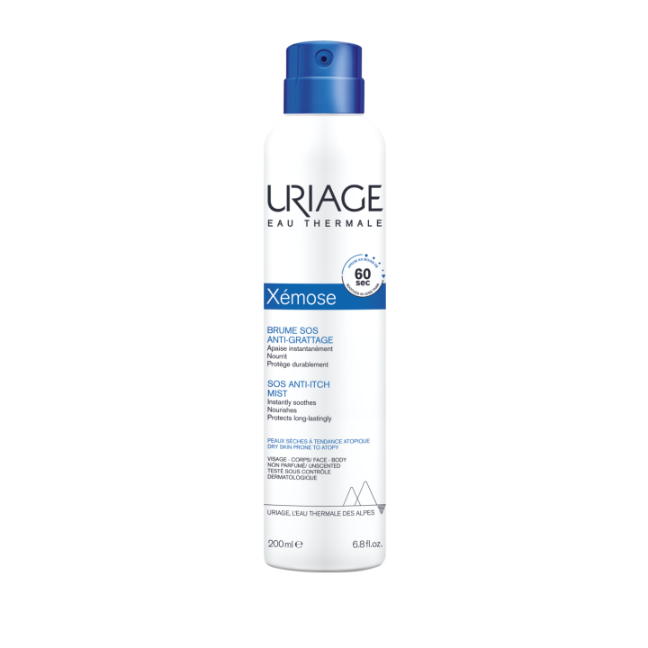 Brume SOS Anti-grattage Xémose Uriage - spray de 200 ml