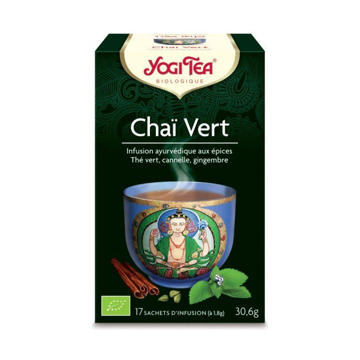 Chaï vert bio Yogi Tea - boite de 17 sachets