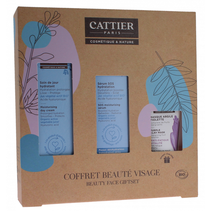 Coffret beauté visage bio Cattier - coffret de 3 produits